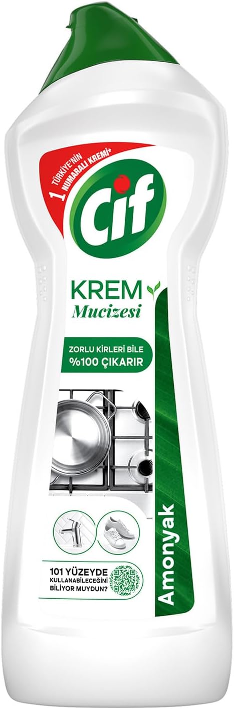 Cif Krem Yeni Nesil Yüzey Temizleyici Amonyak 750 ml