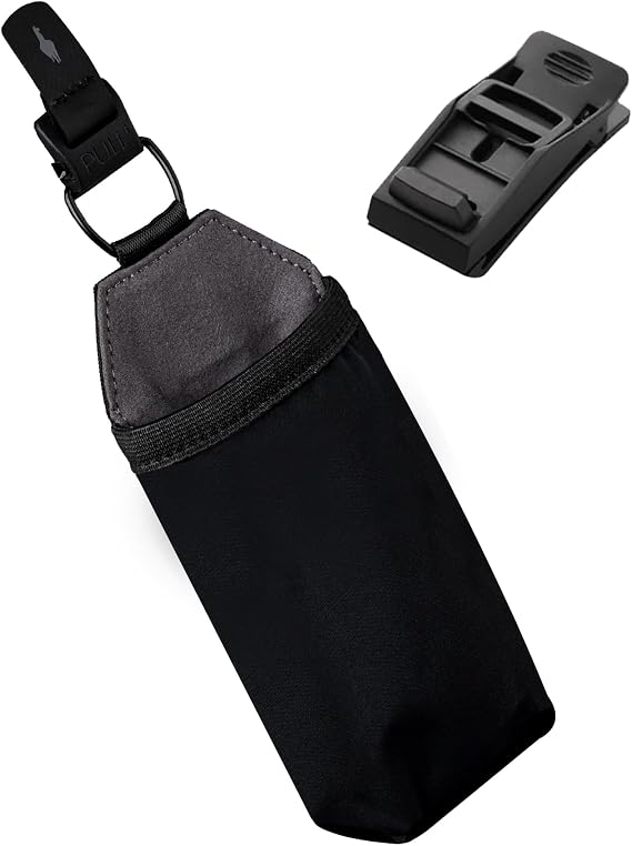 ALPAKA HUB Sunglasses Pouch - Microfibre Lined Stretch Holder with Anti Scratch Nylon 840D Weatherproof Fabric Travel Glasses Small Organizer Men & Women - HUB Clip Attaches Backpack Strap