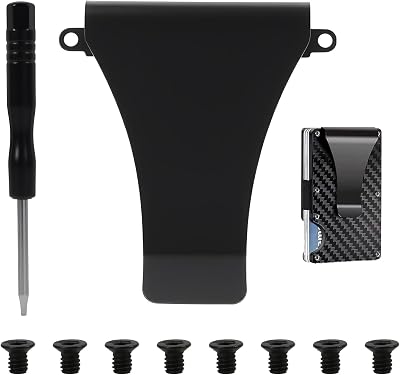 Wallet Money Clip Accessories Kit Compatible with The Ridge RFID Minimalist Metal Wallets, Repair Parts Set Includes Replacement Parts with Screws, Cash Strap and Screwdriver
