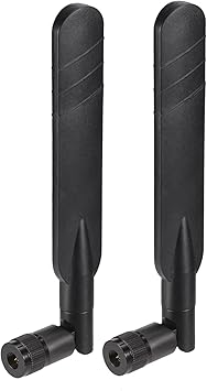 Eightwood 5dBi 4G LTE Antenna SMA Male Omnidirectional Antenna (2-Pack) Compatible with 4G LTE Hotspot Router AT&T MF279, Wireless Modem, Wireless Home Phone System, Cellular Trail Camera