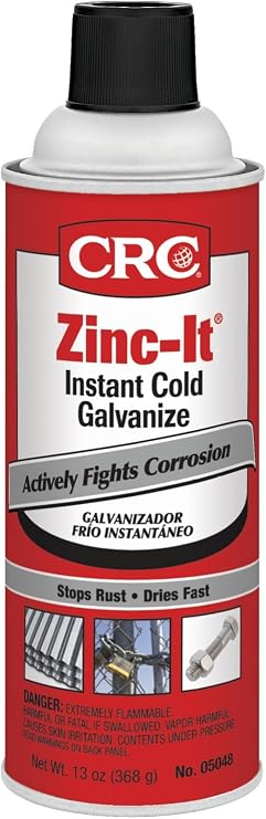 CRC 05048 Zinc-It Instant Cold Galvanize - 13 Wt Oz,Gray