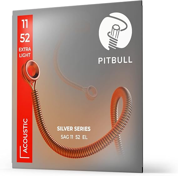 Pitbull Silver Acoustic Guitar String SAG L 11-52 Light