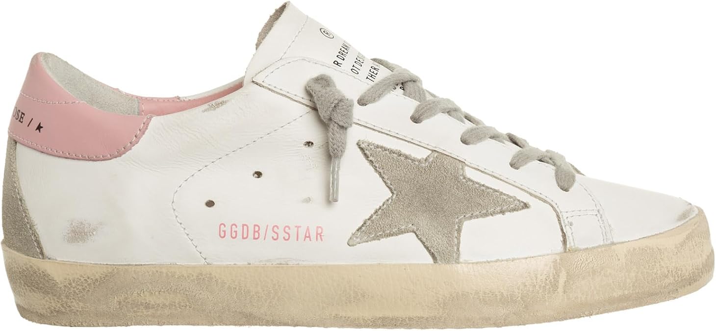 Golden Goose Women's Super-Star Trainers White - Ice - Light Pink