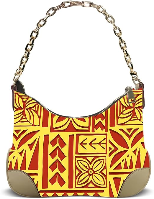 Customized Polynesian Pattern Single-Shoulder Bag For Fashionable Ladies Travel And Shopping Storage