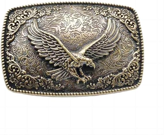 Eagle Belt Buckle for Men, Patriotic American Bald Eagle Belt Buckle, Retro Eagle Rectangular Belts Buckles, Soaring Eagle Belts Buckles, Western Cowboy belt buckle, Vintage Punk Rock belts buckles