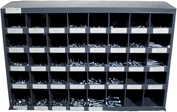 2510 Piece Grade 5 USS CoarseThread Bin Kit with 40 Hole Bin