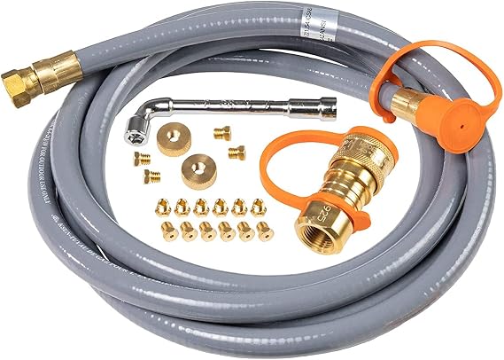 Blackstone 5249 Propane to Natural Gas Conversion Kit, Gray | 10' Hose