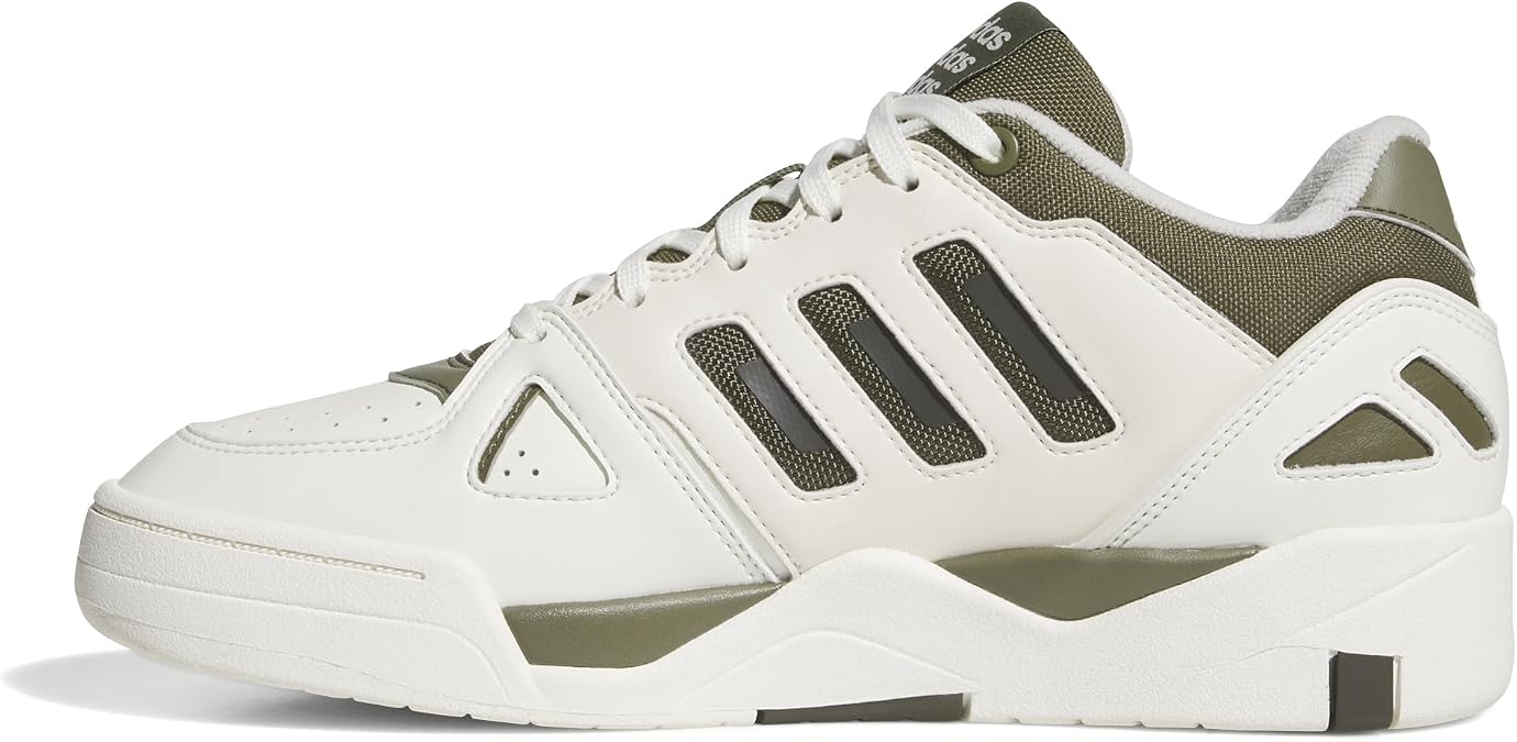 adidas Men's Midcity Low Shoes, Off White/Olive strata/Shadow Olive, 7.5 UK