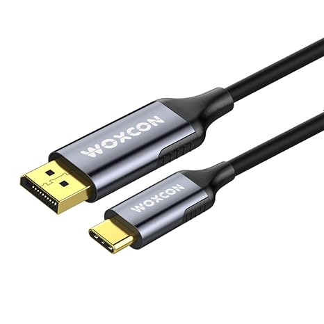 USB-C to Display Port Cable, DP1.4, USB 3.2 Standart, 8K 30Hz, 4K 120Hz Desteği, Thunderbolt 4, Thunderbolt 3, 2 Metre, En Yeni Model