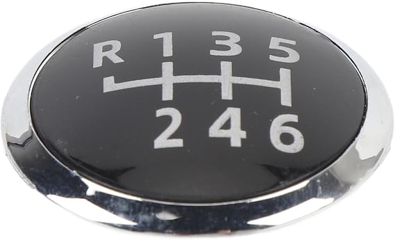 Gear Knob Emblem Badge Cap, 6 Speed Clear Pattern, Strong ABS Material, Easy Installation, for T6 T5 T5.1, OE Numbers 7H5711144D 7H5711144E 7H5711144C 7H5711144K 7H5711144L