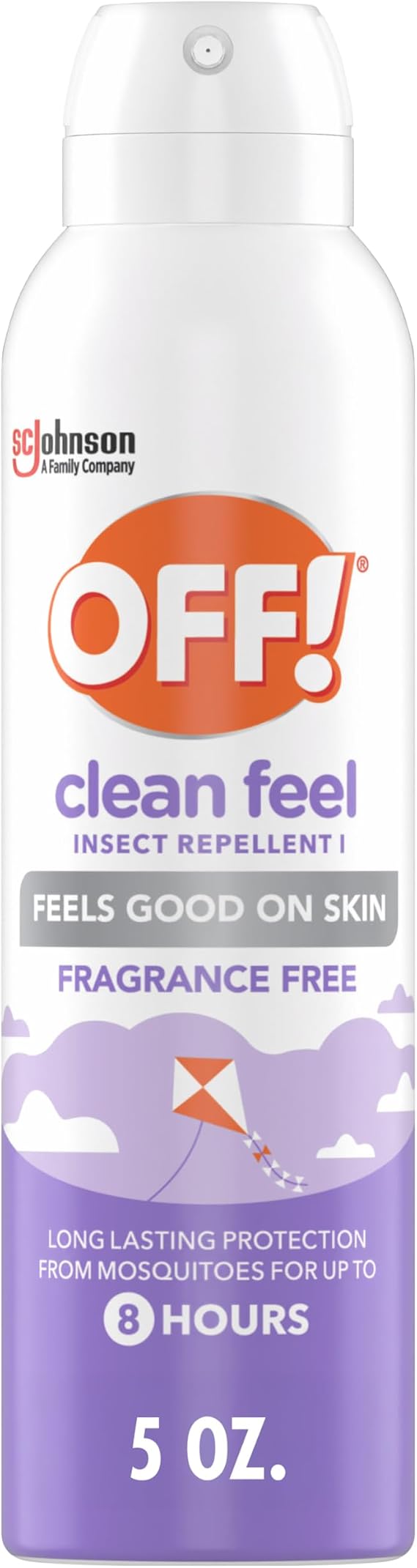 OFF! Clean Feel Picaridin Insect & Mosquito Repellent Bug Spray, 5 oz