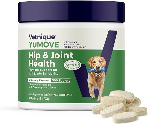 YuMOVE Dog Hip & Joint Supplement, Regular Strength 300 Chewable Tablets