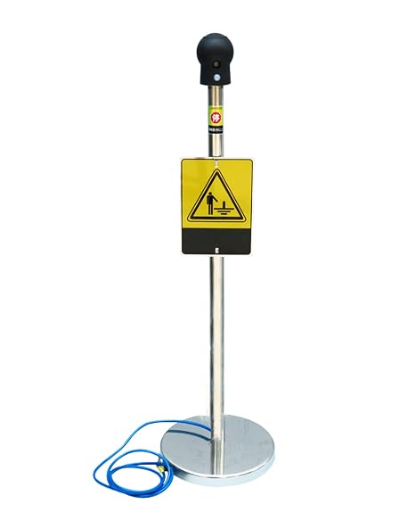 YUCHENGTECH Human Body Static Eliminator Discharger Eliminator Human Electrostatic Releaser PE Touching Ball Human Electrostatic Releaser with Sound Light Alarm (Mobile)