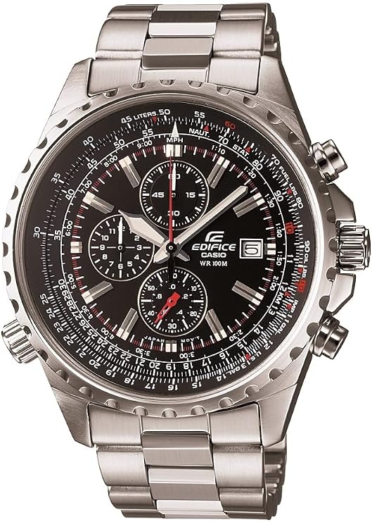 Casio Men's EF527D-1AV "Edifice" Stainless Steel Multi-Function Watch