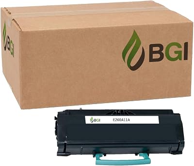 Be Green Ink Compatible Replacement Black Toner Cartridge for Lexmark E260, E260D, E260DN, E260DT, E260DTN, E360, E360D, E360DN, E360DTN, E460, E460D, E460DN, E460DTN, E460DW, E462, E462DTN - E260A11A