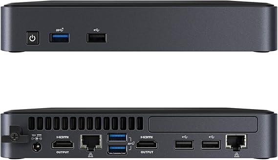 WEELIAO NUC Mini PC Mini Computer Desktop, Intel Core i5 Processor with Intel vPro Technology,Up to 4.10 GHz,Bluetooth,2 HDMI for 4K,Dual LAN,Windows 11 Pro (8GB RAM 1TB SSD)