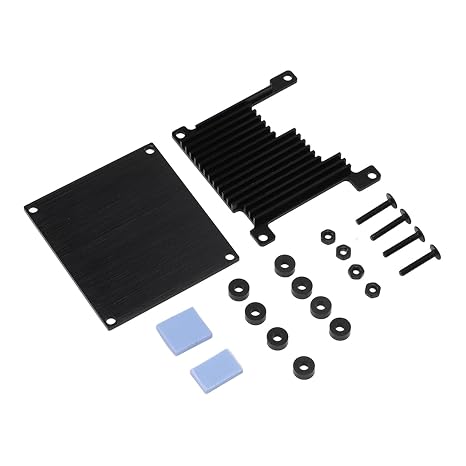 Aluminum Alloy Case for Orange Pi Zero 3, Passive Cooling Heatsink Enclosure with Heat Dissipation Design, Protective Metal Cover Shell for Orange Pi Zero 3 Development Board