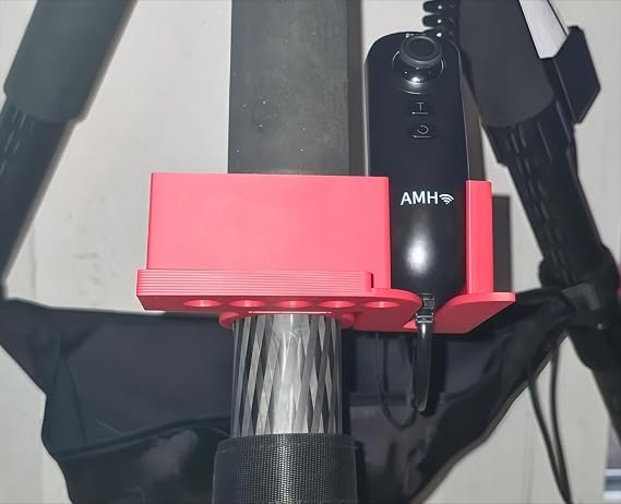 Interchangeable Phone Holder Tablet Mount for ZWO AM3 AM5 AM5N Hand Controller, Attaches to The TC-40 Tripod or 4cm Round Section (Red)