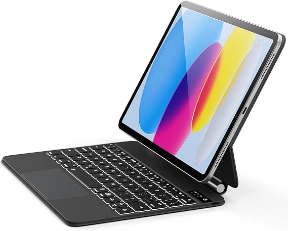 Backlight Multi-Touch Trackpad for iPad (A16) 11th &10th Gen,T-Black