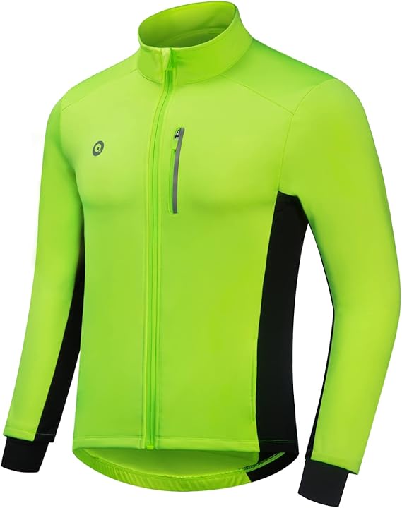 Przewalski Cycling Bike Jackets for Men Winter Thermal Running Jacket Windproof Breathable Reflective Softshell Windbreaker