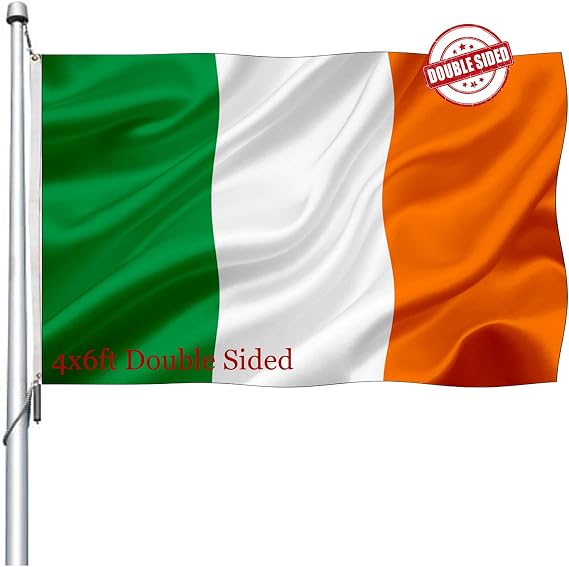 Irish Flag 4x6 Outdoor Double Sided Heavy Duty