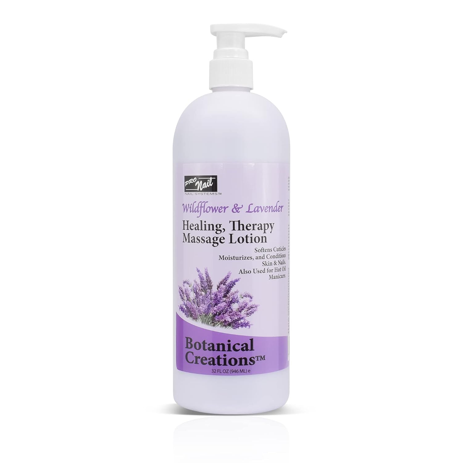 PRO NAIL - Healing Therapy Massage Lotion - Professional Pedicure, Body and Hot Oil Manicure, Infused with Natural Oils, Vitamins, Panthenol and Amino Acids (Aloe Vera, 1 Gallon)