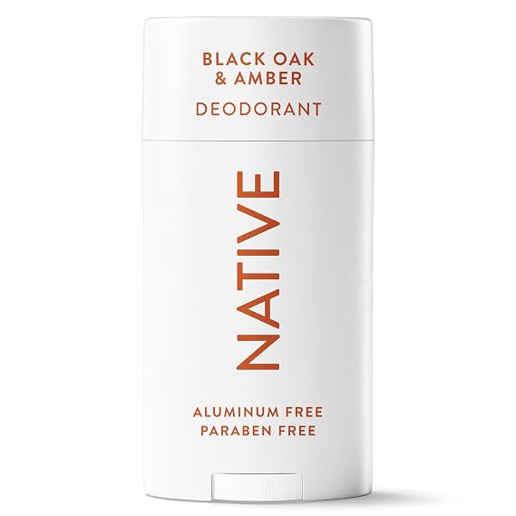 Native Deodorant Contains Naturally Derived Ingredients, 72 Hour Odor Control, Deodorant for Women and Men, Aluminum Free, Black Oak & Amber 2.65oz