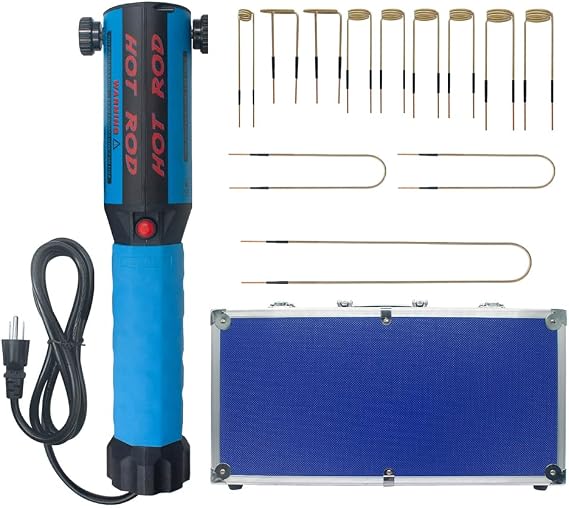 Solary Induction Heater Bolt Removal - 1200W 110V Hand Held Magnetic Induction Heater Tool with 12 Coils for Rusty Screw Removing