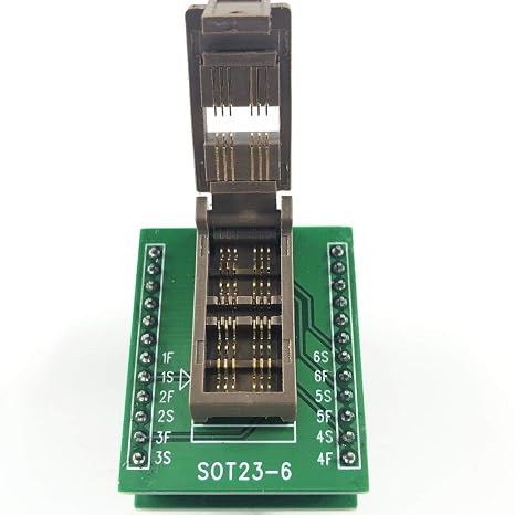 Kelvin Programming Socket SOT23-3 5 6L Programming Socket Adapter Gold-Plated Width 1.7MM