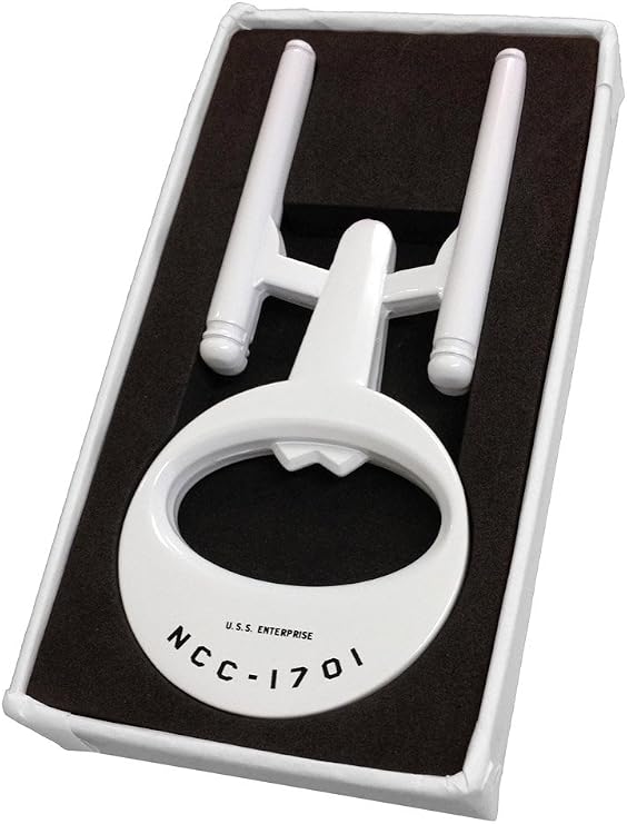 Brothers Star Trek: USS Enterprise White Bottle Opener
