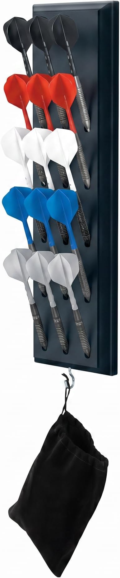 Viper Wall Mounted Dart Holder/Caddy Display, Holds 12 Steel and Soft Tip Darts