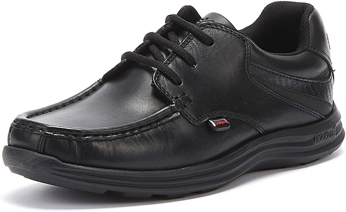 Kickers Teens Reasan Lace Leather Shoes - Black 6 UK- 39 EU- 7 US