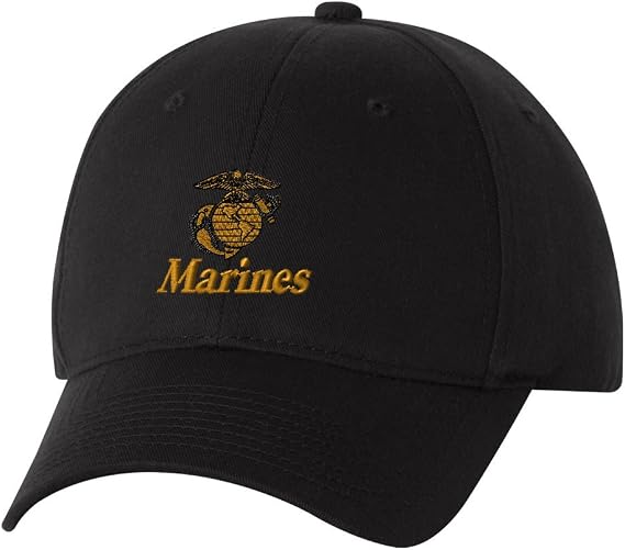 Marines Custom Personalized Embroidery Embroidered Baseball Hat Cap