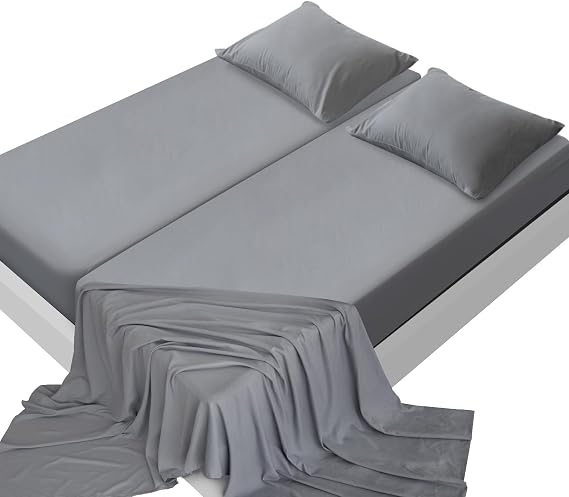 SPRINGSPIRIT Split King Sheets Sets for Adjustable Bed
