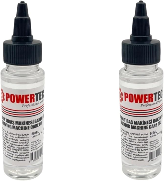 Powertec TR-Y01 Premium Tıraş Makinesi Bakım Yağı (50Ml. 2'li Set)