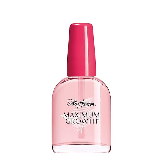 Sally Hansen Nail Treatment Maximum Growth Nail Strengthener | Base Coat & Nail Protectant | Triple Protein & Silk Formula for Strong, Healthy Nails