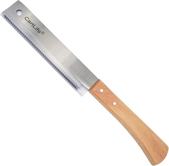 Small Hand Saw, Japanese Woodworking Flush Cut with Wooden Handle,Flexible Blade,17TPI Pull Saw Tool for Carpentry, DIY Projects,Precision Cutting for Hardwood & Softwood