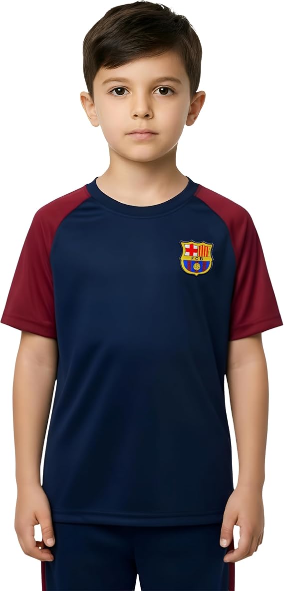 Icon Sports Officially Licensed FC Barcelona Game Day Shirt - Unisex Kids