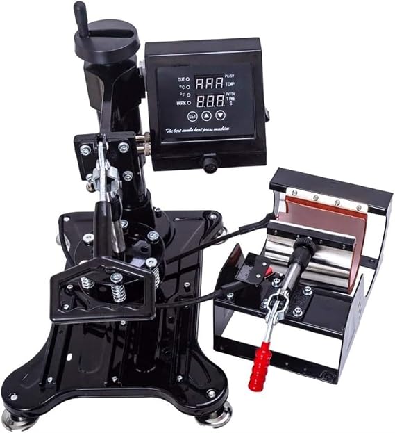 Heat Press Machine 5 in 1 Combo, 38X38 Heat Transfer for Mug, Cap, T-Shirt, Phone Cases, Sublimation and Heat Press Equipment