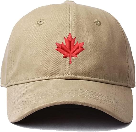 Men Baseball Cap Canada Maple Leaf Embroidery Hat Embroidered Adjustable Hats Cotton Caps Unisex