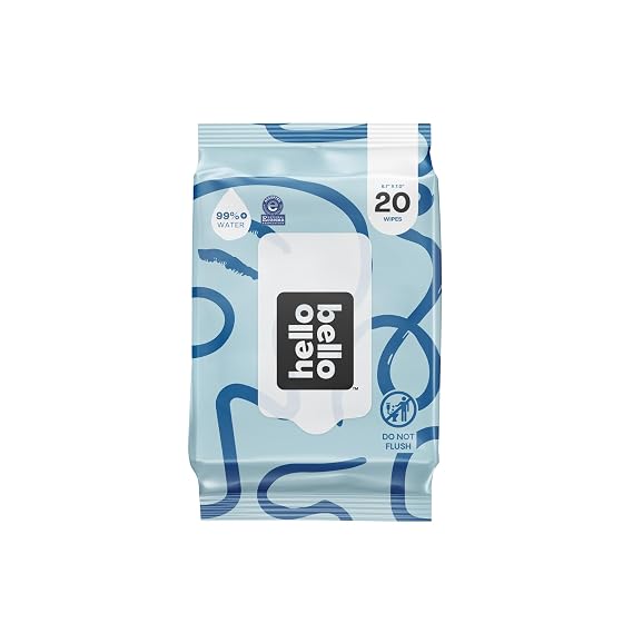 Hello Bello Baby Wipes, Fragrance-Free, Resealable Travel Packet, 20ct