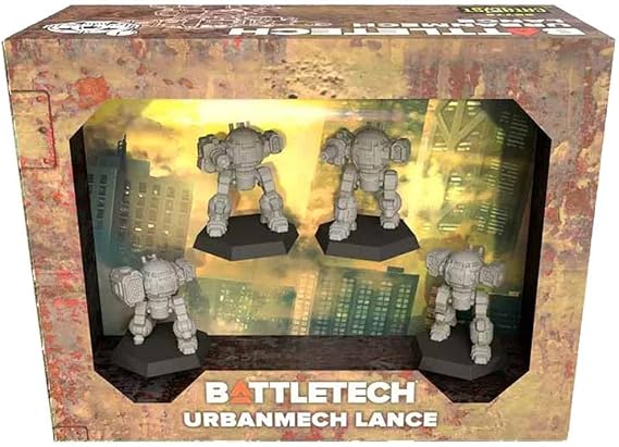 BattleTech UrbanMech Lance Force Pack - Miniatures Wargame for 2+ Players, Ages 14+, 1.5 Hour+ Play Time - Classic Mech Warfare Collection by Catalyst Game Labs, Grey | Ages 14+, 1.5 Hour+ Play Time, Classic Mech Warfare Collection by Catalyst Game Labs