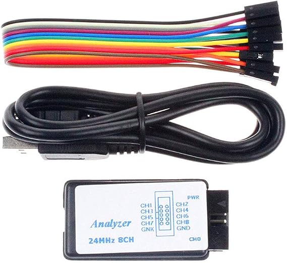 USB Logic Analyzer 24MHz 8 Channel Debug Tool for Arduino ARM FPGA