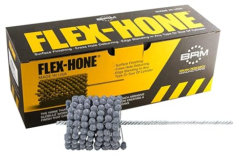 Brush Research GB41824 FLEX-HONE, 4-1/8" (105mm) Diameter, 240 Grit, Silicon Carbide, For Mild Steel, Stainless Steel, Cast Iron and Softer Ferrous Materials