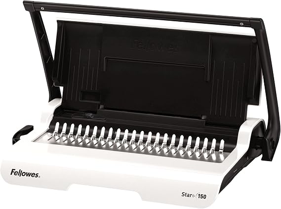 Fellowes Star+ Comb Binding Machine, Classroom Must-Haves Manual Binder, 15-Sheet Punch Capacity, Perfect for School Supplies & Classrooms (5006501)