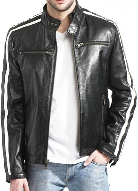 Leon S.K R.E Vendetta Biker Real Leather Jacket