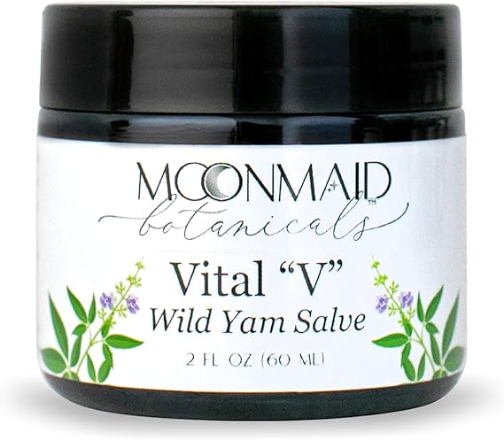 Vital Vulva Wild Yam Salve Vaginal Moisturizer & Menopause Relief Cream | Best for Vaginal Dryness | Best Estrogen-Free Alternative Vaginal Lubricant & Estrogen Cream