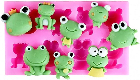 Frog Silicone Fondant Mold Cake Decorating Mold DIY Chocolate Candy Gumpaste Molds Cake Decoration Sugarcraft Mould Resin Epoxy Paper Clay Mold
