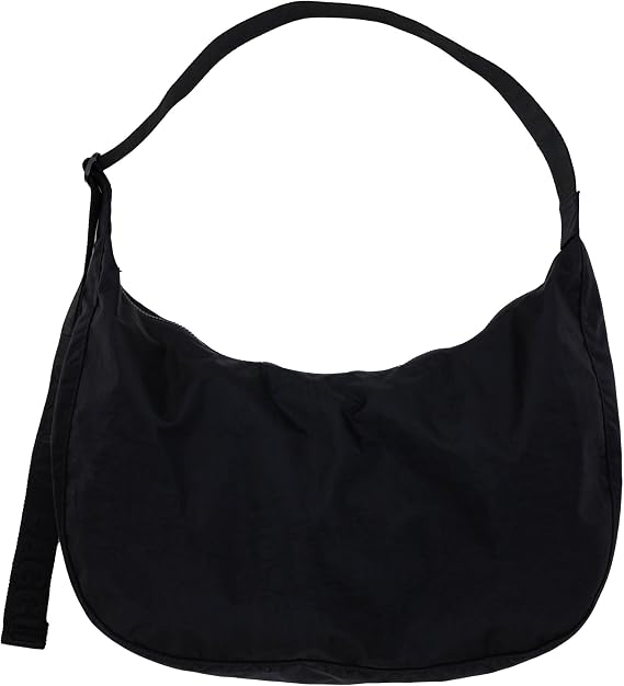 BAGGU Large Nylon Crescent Bag - Black