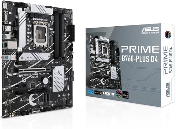ASUS INTEL 13th/12th Generation LGA1700 Compatible B760 Equipped Motherboard PRIME B760-PLUS D4 / Domestic Authorized Dealer Item